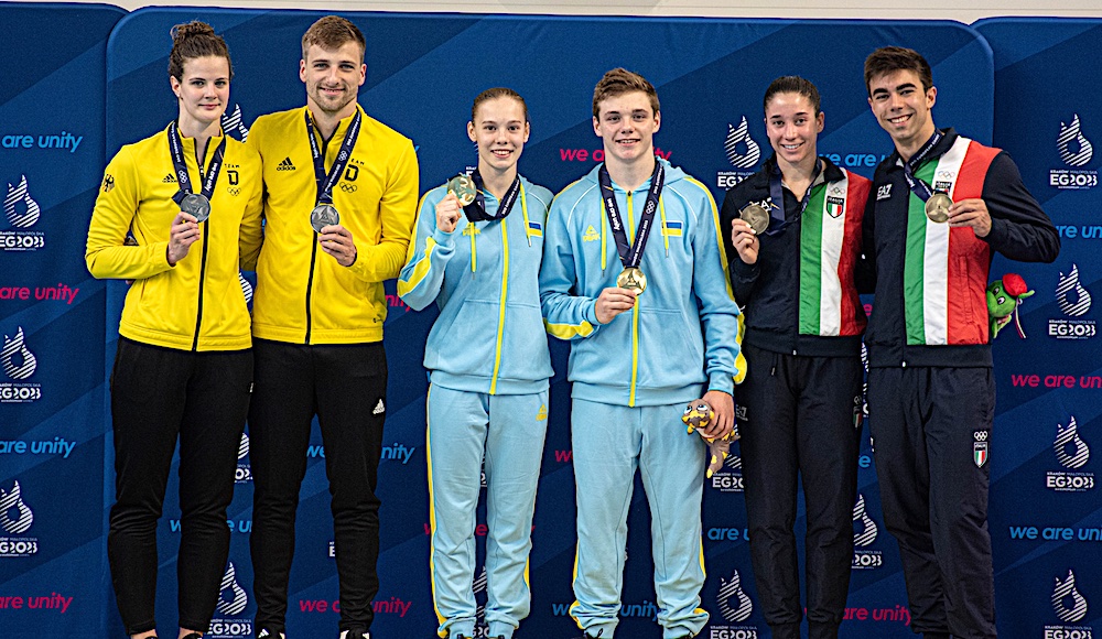 Altra medaglia nei tuffi. Sarah Jodoin Di Maria e Eduard Timbretti Gugiu di bronzo dalla piattaforma