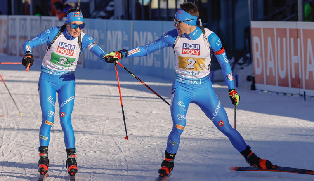 Italia d'argento nella staffetta mista ai Mondiali di Oberhof