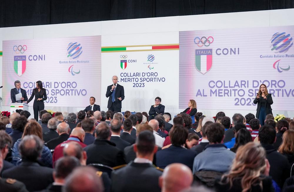 Consegnati i Collari d'Oro 2023. Malagò: "sport eccellenza del Paese, vissuto triennio di risultati unici"