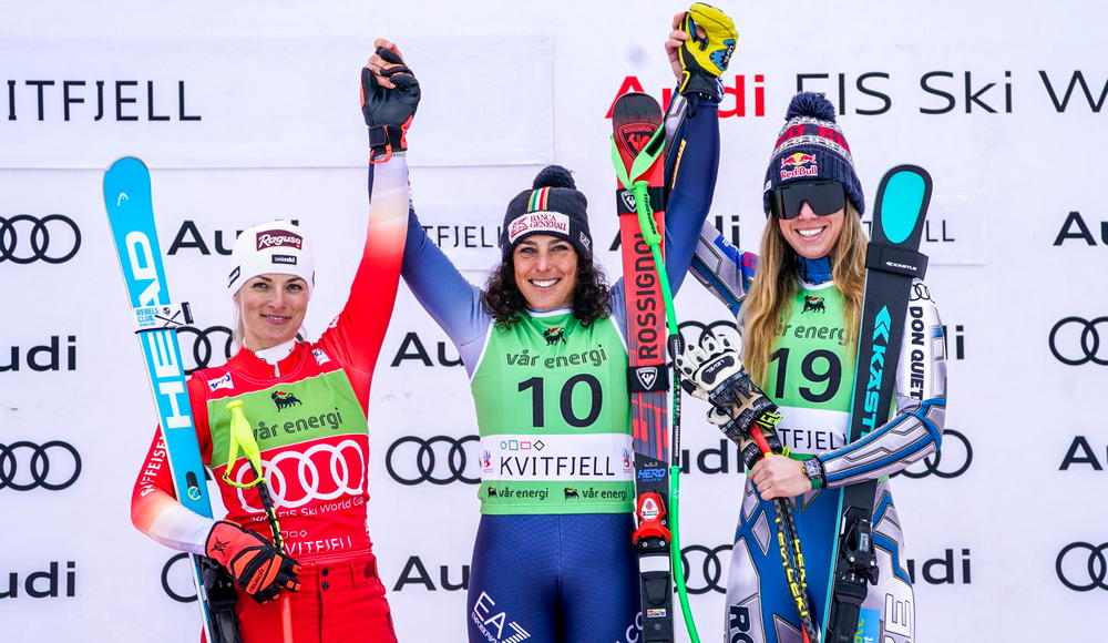 Federica Brignone doma la nebbia di Kvitfjell e trionfa nel super-G bis di Coppa del Mondo