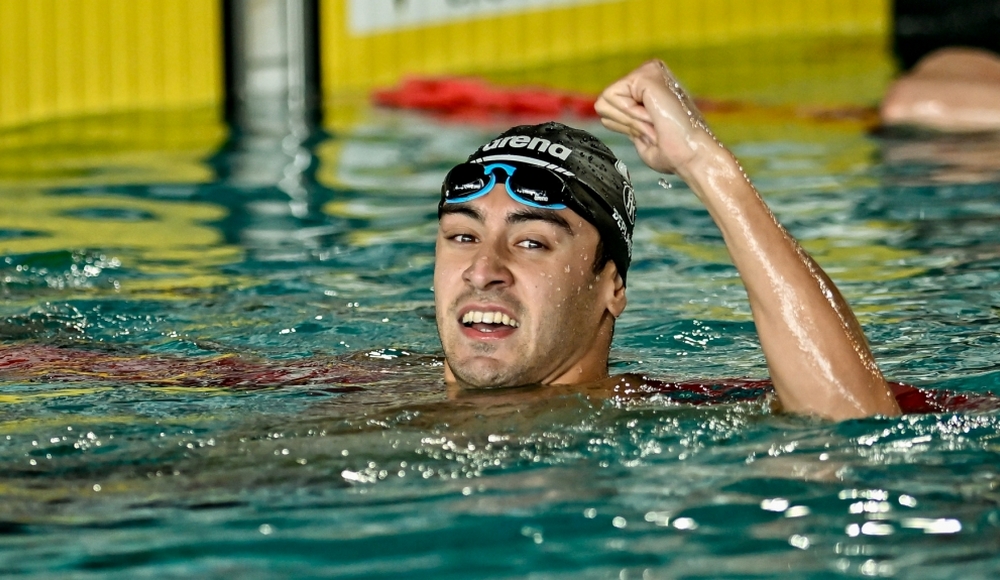 Riccione Open Championships: Leonardo Deplano scores a hat-trick and also stamps his ticket to Paris in the 100 freestyle