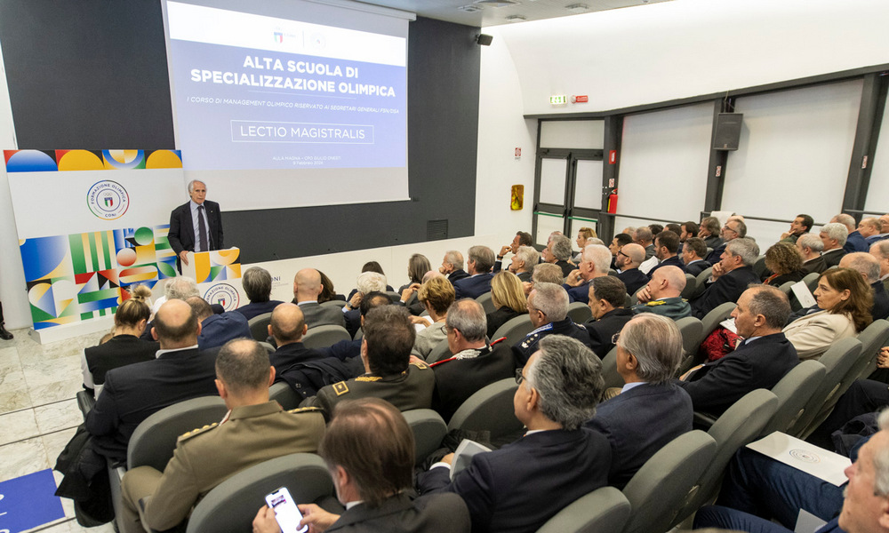 Inaugurata l’Alta Scuola di Specializzazione Olimpica del CONI, Malagò: “Formazione a cinque cerchi, ne siamo orgogliosi”