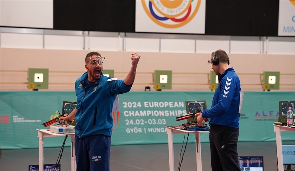 Europei 10 metri, pistola: Monna si laurea campione a Győr e ottiene la carta olimpica 