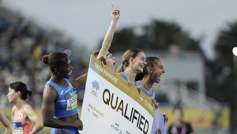 World Relays: anche la 4x100 femminile azzurra si qualifica a Parigi 2024 