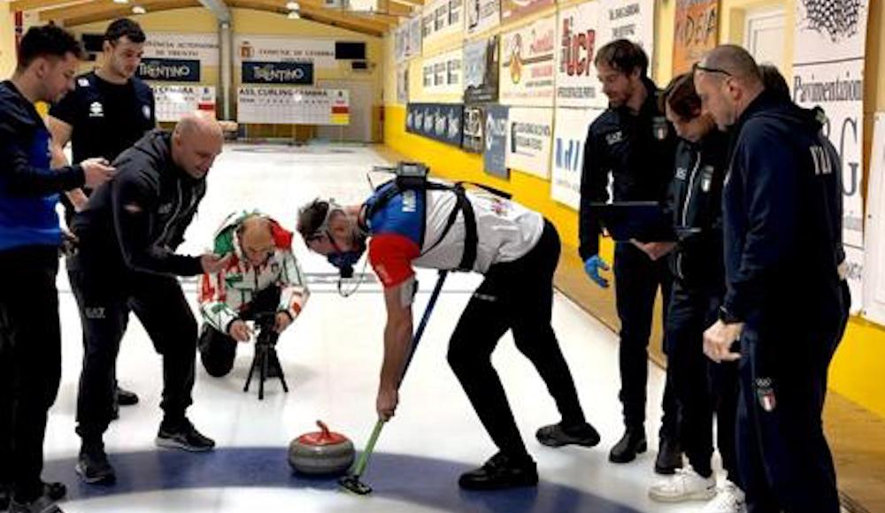 Curling: test a Cembra per Amos Mosaner, Sebastiano Arman e Mattia Giovanella