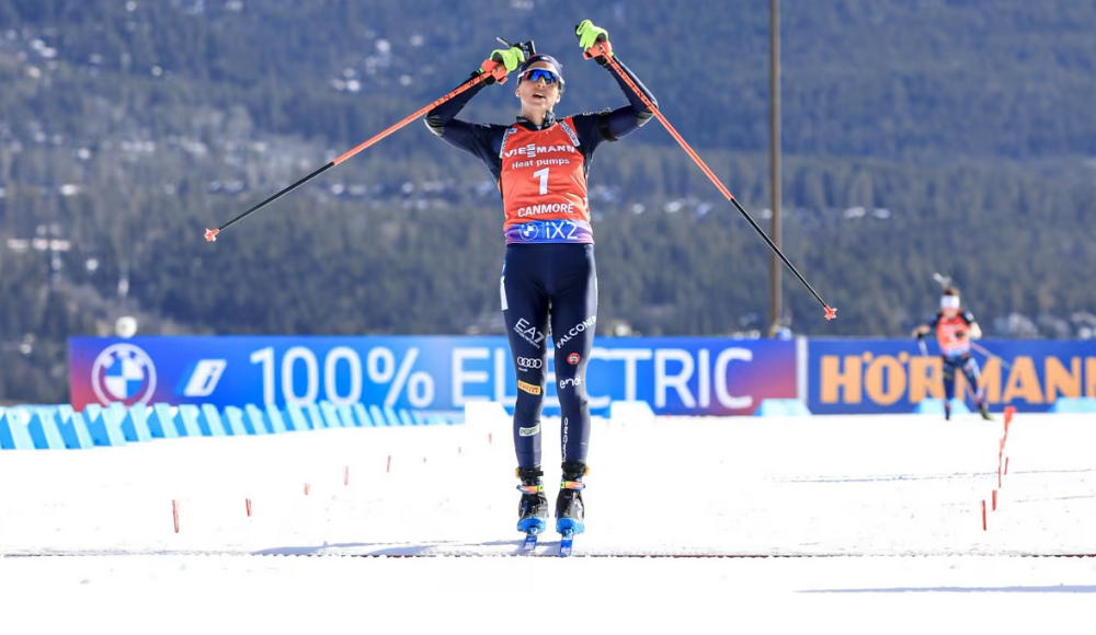 Magico bis in Canada per Vittozzi: conquista anche l'inseguimento, ottiene il trofeo di specialità e sale in vetta alla Coppa del Mondo