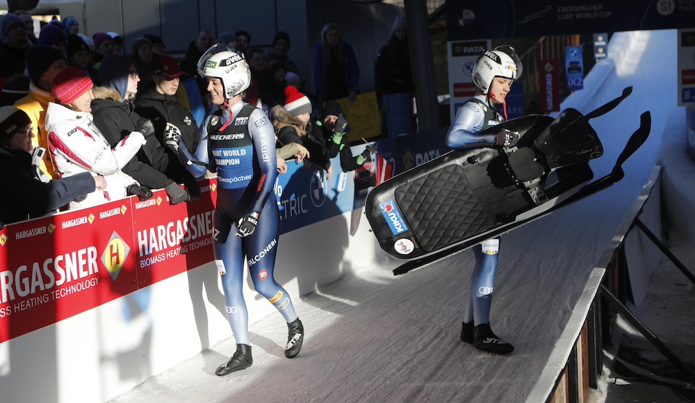 Vötter e Oberhofer arrivano quarte a Sigulda e vincono la Coppa del Mondo generale di doppio