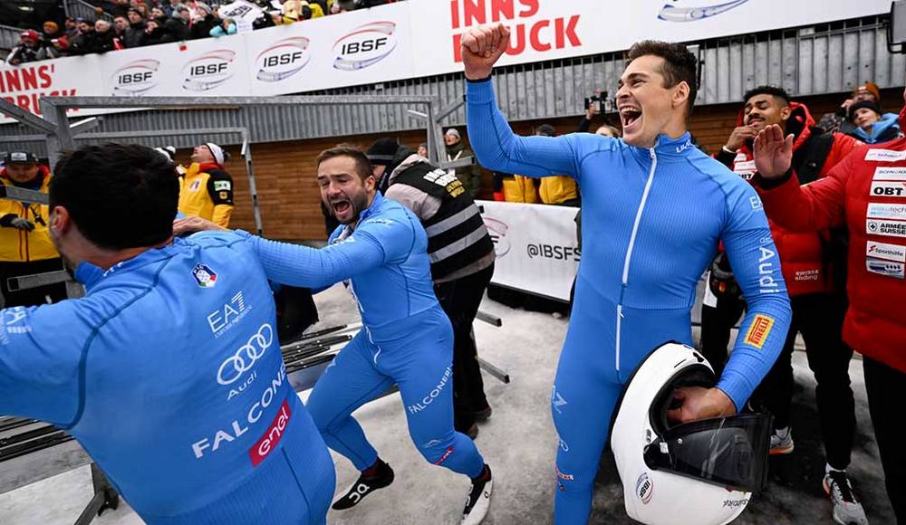 Patrick Baumgartner ritorna sul podio in Coppa del Mondo: Italia terza nel quattro di Innsbruck