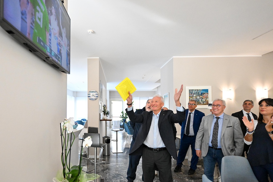 Buonfiglio esulta per volley