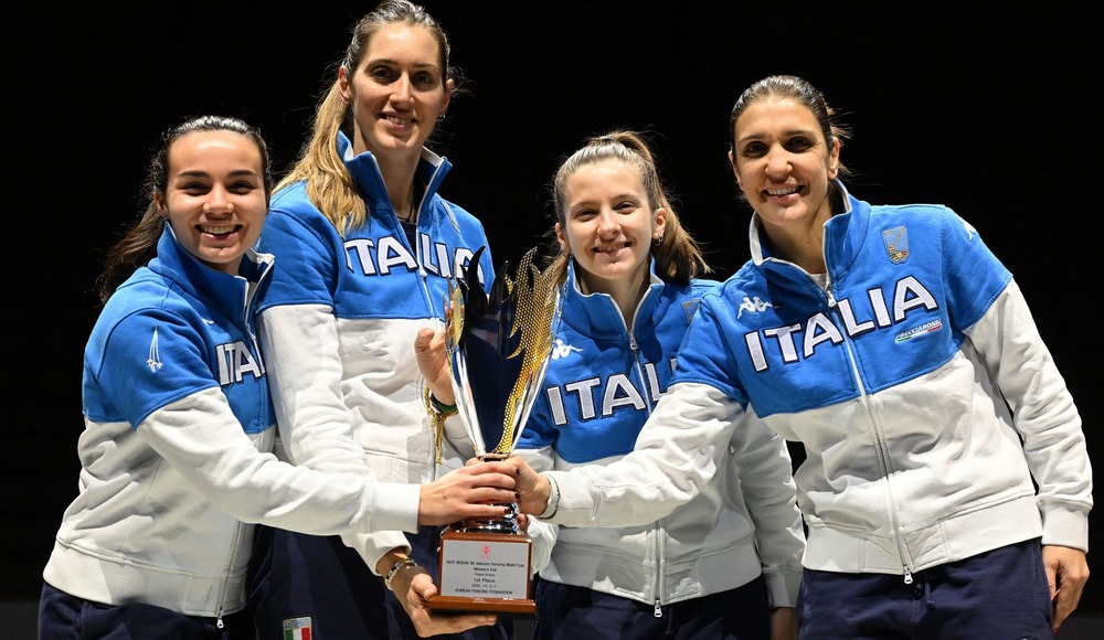 Coppa del Mondo: doppio primo posto per le squadre azzurre del fioretto tra Busan e Fukuoka