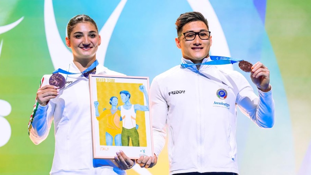 Europei di Lipsia, mixed team: Lorenzo Minh Casali e Manila Esposito conquistano la medaglia di bronzo
