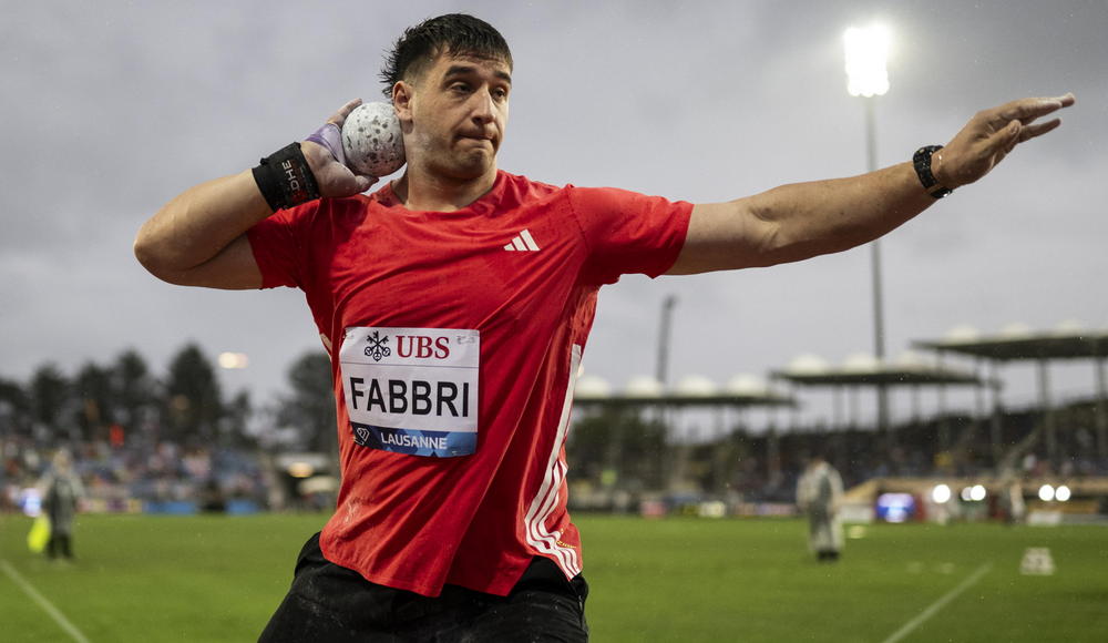Getto del peso, Diamond League: Leonardo Fabbri conclude secondo anche il meeting di Losanna