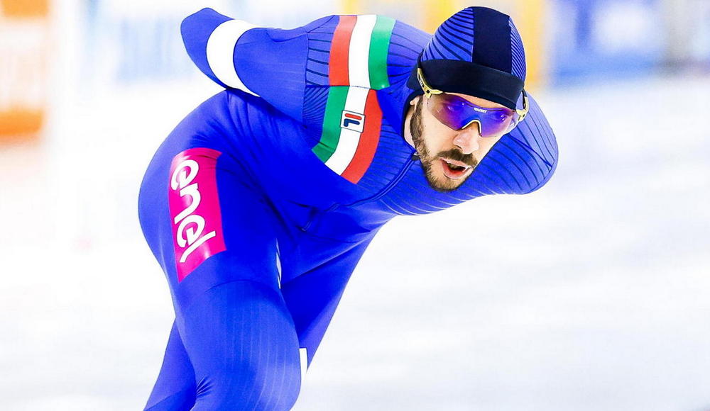 Davide Ghiotto secondo nei 10.000 metri di Heerenveen: primo podio stagionale in Coppa del Mondo