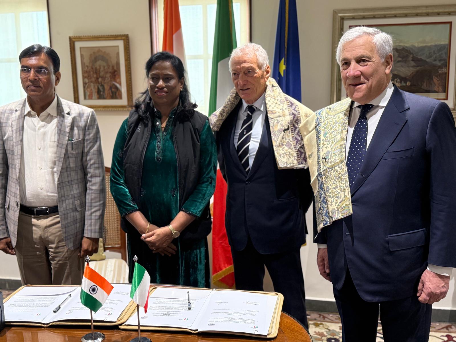 Firmato il Memorandum d’intesa con il Comitato Olimpico Indiano. Buonfiglio a Nuova Delhi: ponte che unirà i nostri atleti