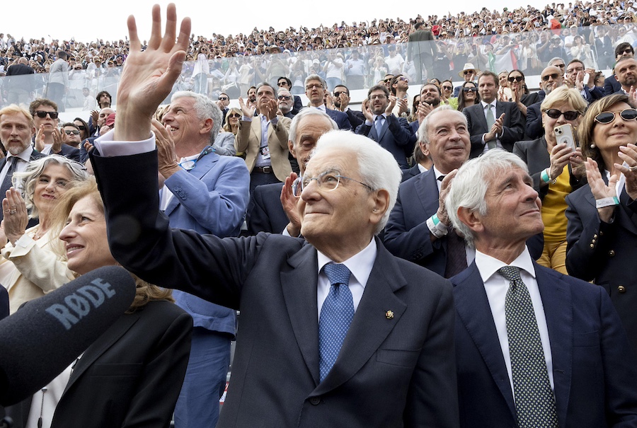 Mattarella al Foro Italico