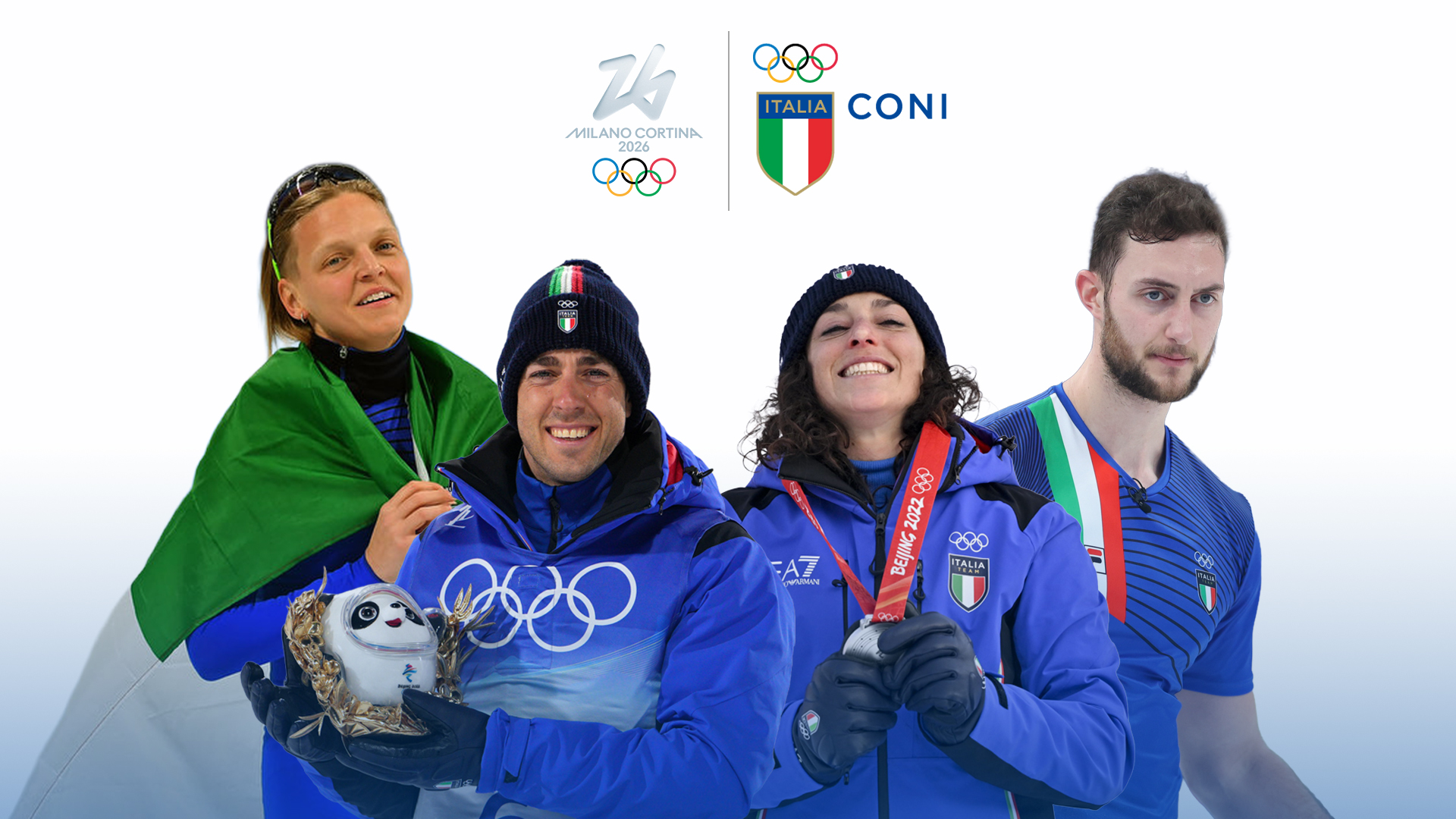 Brignone, Mosaner, Fontana e Pellegrino: un poker di campioni portabandiera a Milano Cortina 2026