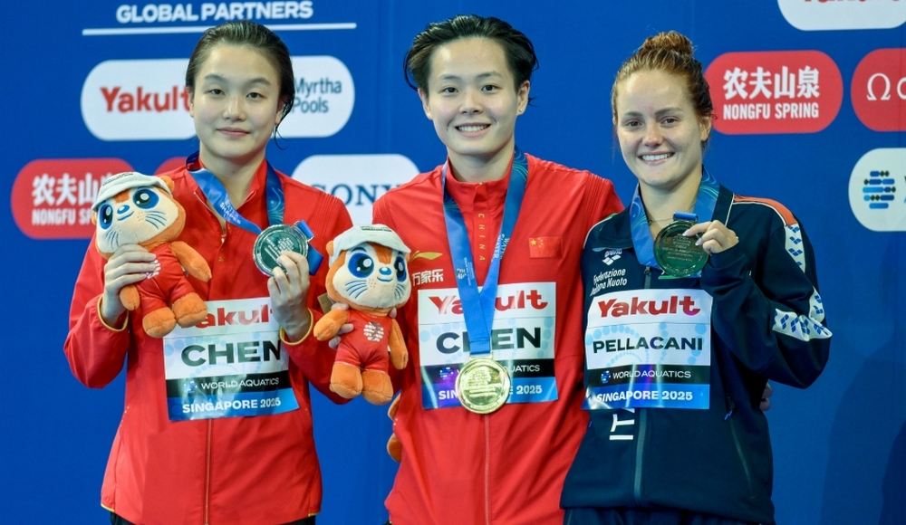 Singapore: Chiara Pellacani vince il bronzo dai 3 metri e si assicura la terza medaglia ai Mondiali