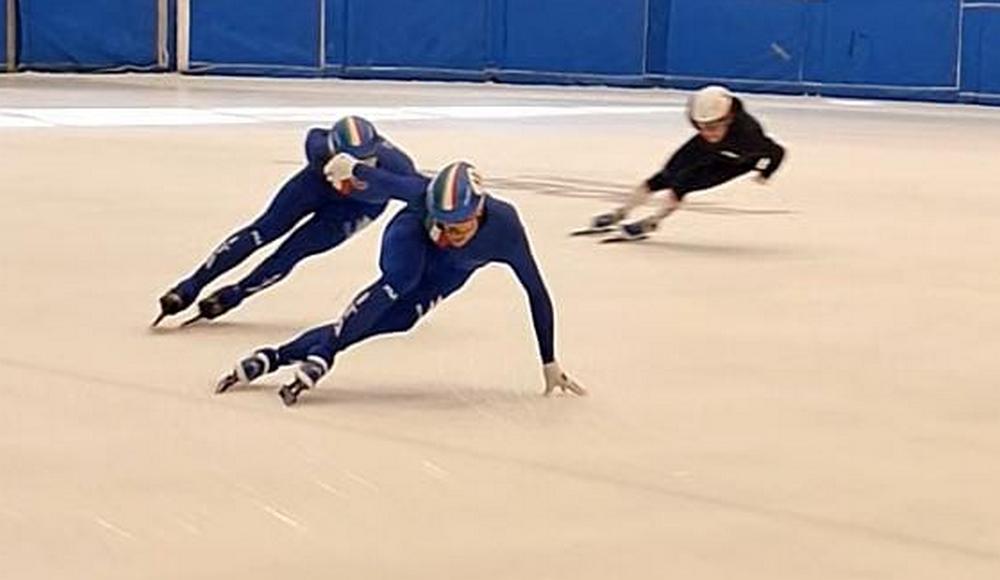 Short track: concluse tre giornate di valutazioni metaboliche per 20 azzurri in raduno a Bormio