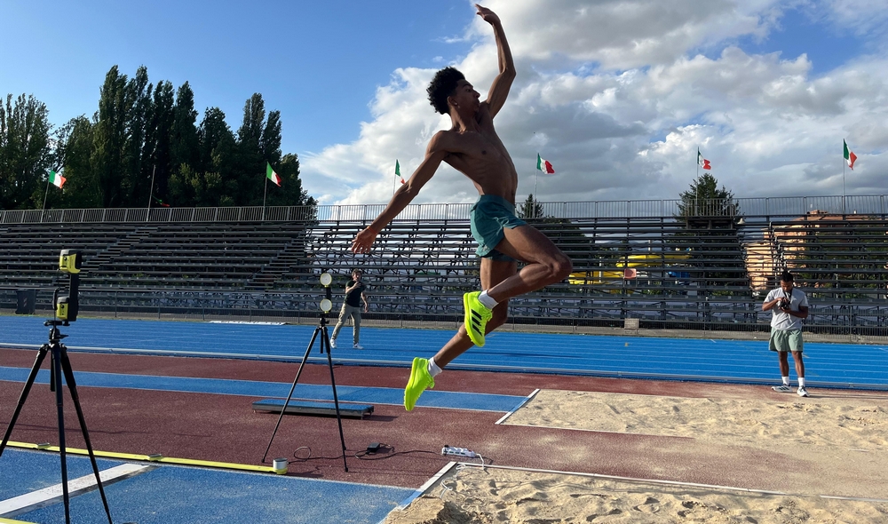 Giornata di test per Mattia Furlani al  Raul Guidobaldi di Rieti