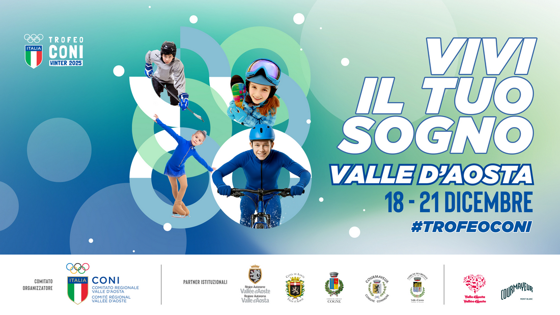 Presentato il Trofeo CONI Winter 2025: attesi in Valle d’Aosta oltre mille partecipanti, Presidente Buonfiglio alla cerimonia di apertura