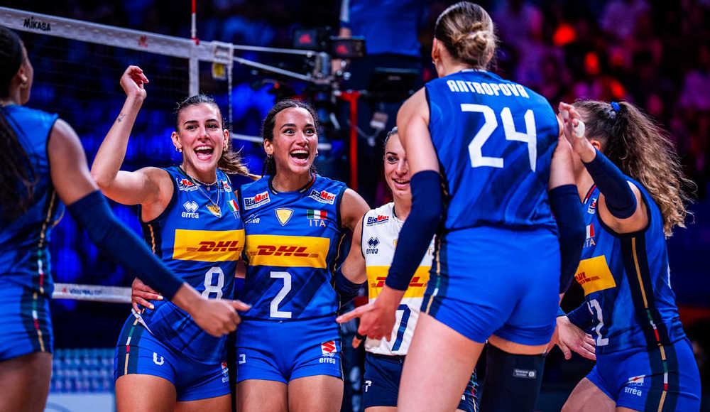 Nations League Finals, terzo posto per le azzurre: la Cina si arrende in quattro parziali a Macao