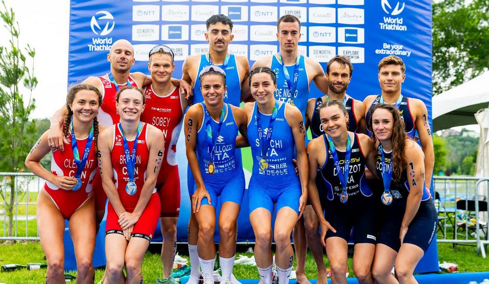 Coppa del Mondo: l'Italia chiude la tappa di Edmonton con una storica vittoria nella staffetta mista