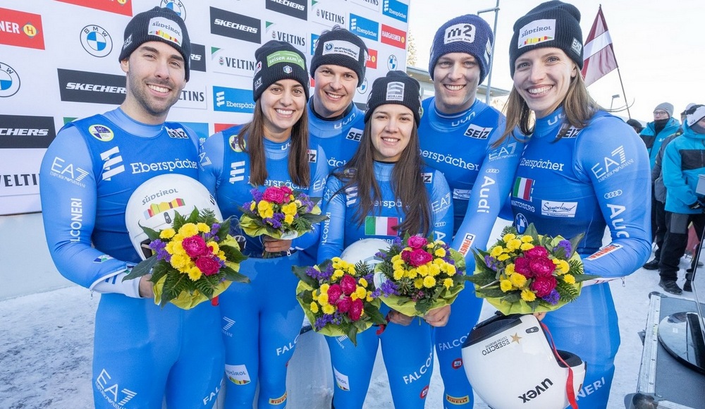 Coppa del Mondo: l'Italia si piazza al terzo posto a Winterberg e torna sul podio nel team relay