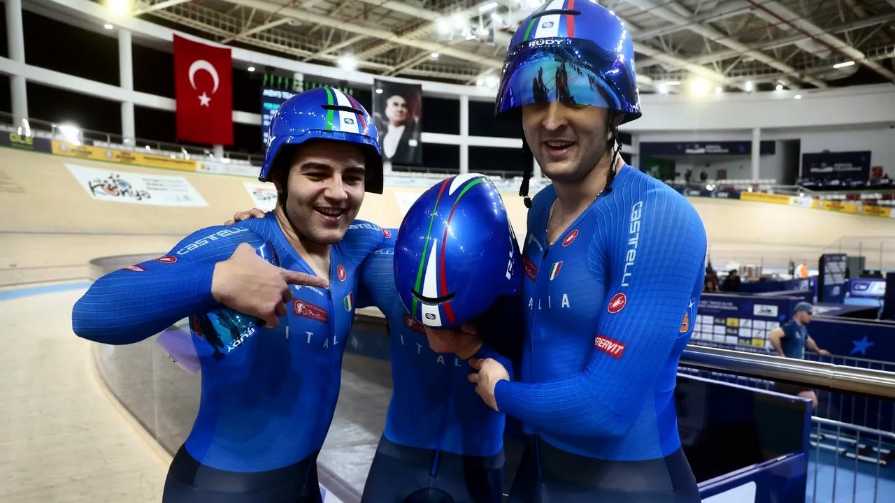 Konya: l'Italia apre gli Europei in Turchia con uno storico bronzo nella team sprint maschile