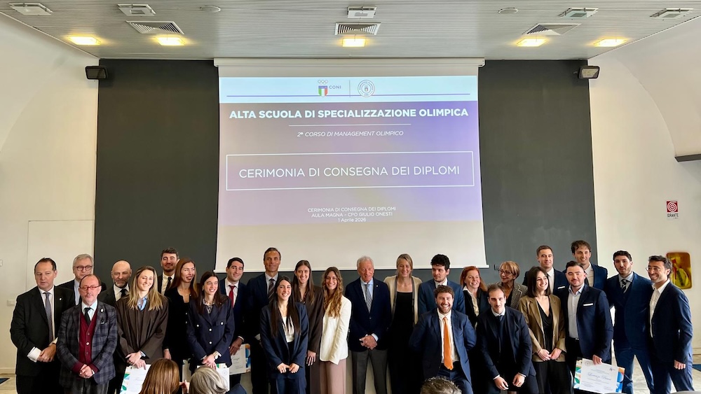 Diplomas awarded for the second ‘Franco Chimenti’ Olympic Management Course, Buonfiglio: “We invest in education to remain successful”