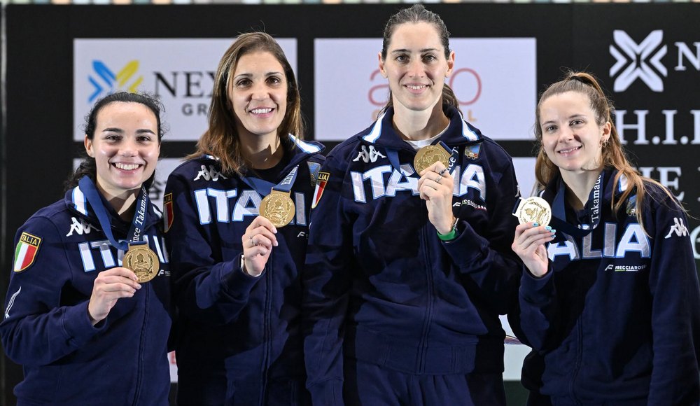Fioretto: l'Italia femminile vince la gara a squadre di Coppa del Mondo a Takamatsu, terzi gli azzurri
