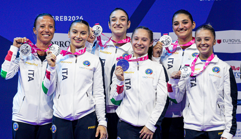 Zagabria: l'Italia chiude gli Europei femminili con la medaglia d'argento nel concorso a squadre