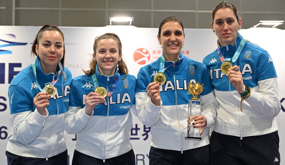 Hong Kong: le fiorettiste azzurre centrano il primo posto nella prova a squadre di Coppa del Mondo