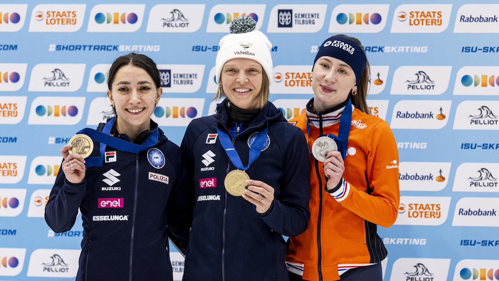  Fontana campionessa d’Europa nei 1.500 metri, la Nazionale si congeda da Tilburg con otto medaglie 