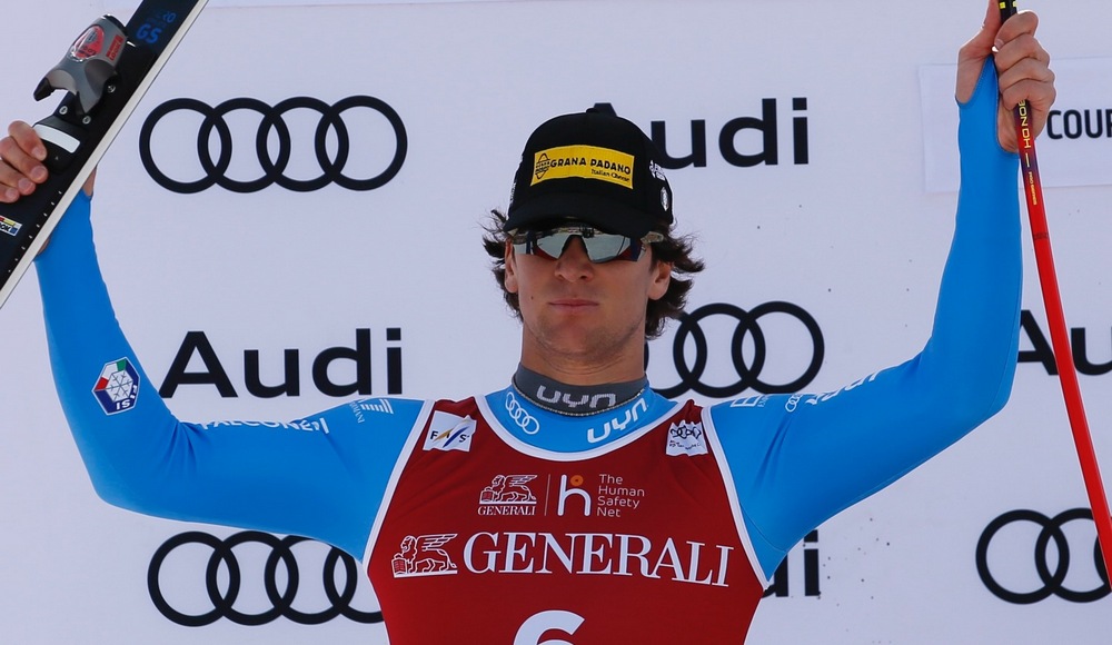 Courchevel: Giovanni Franzoni ottiene il secondo posto nella discesa libera di Coppa del Mondo