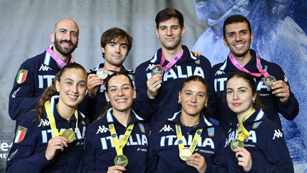 Europei di Antony, prove a squadre: trionfano gli spadisti azzurri, bronzo per l’Italia nella sciabola femminile
