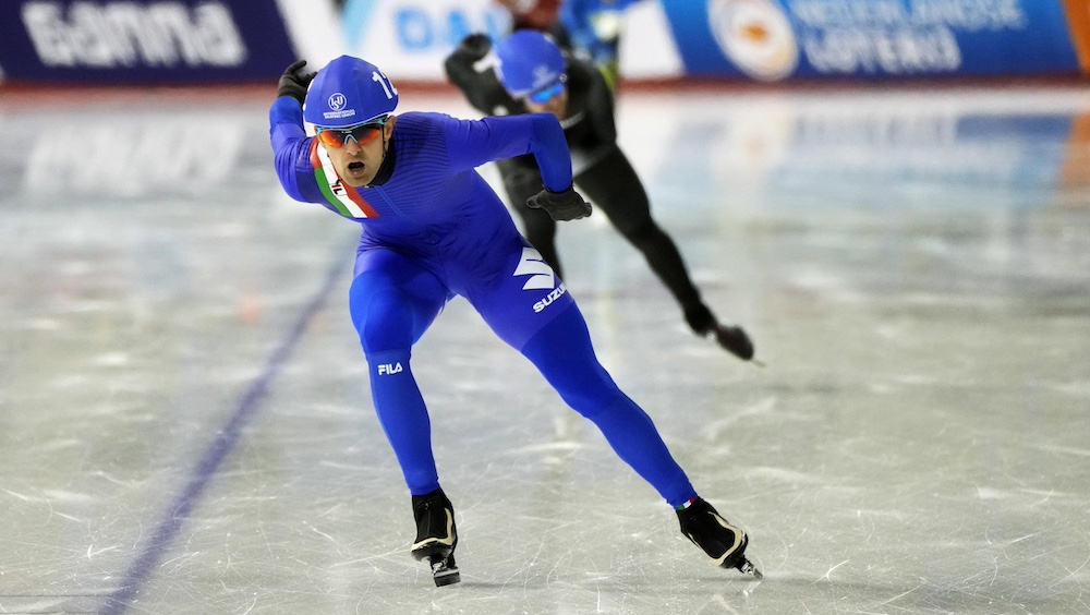  Andrea Giovannini chiude la Coppa del Mondo con il podio nella mass start di Inzell 