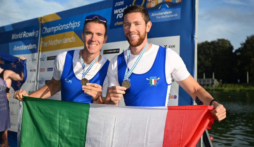 Lodo e Codato di bronzo nel due senza maschile: l'Italia torna sul podio ai Mondiali dopo nove anni
