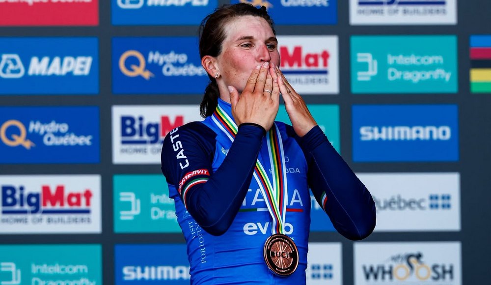 Mondiali: Elisa Longo Borghini lotta per la vittoria e si tinge di bronzo nella prova in linea di Montréal