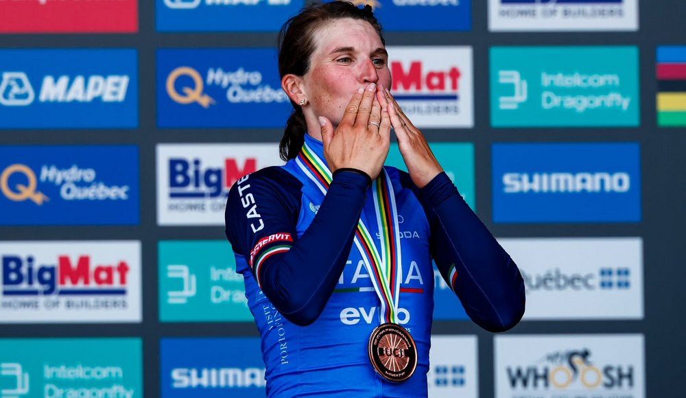 Mondiali: Elisa Longo Borghini lotta per la vittoria e si tinge di bronzo nella prova in linea di Montréal
