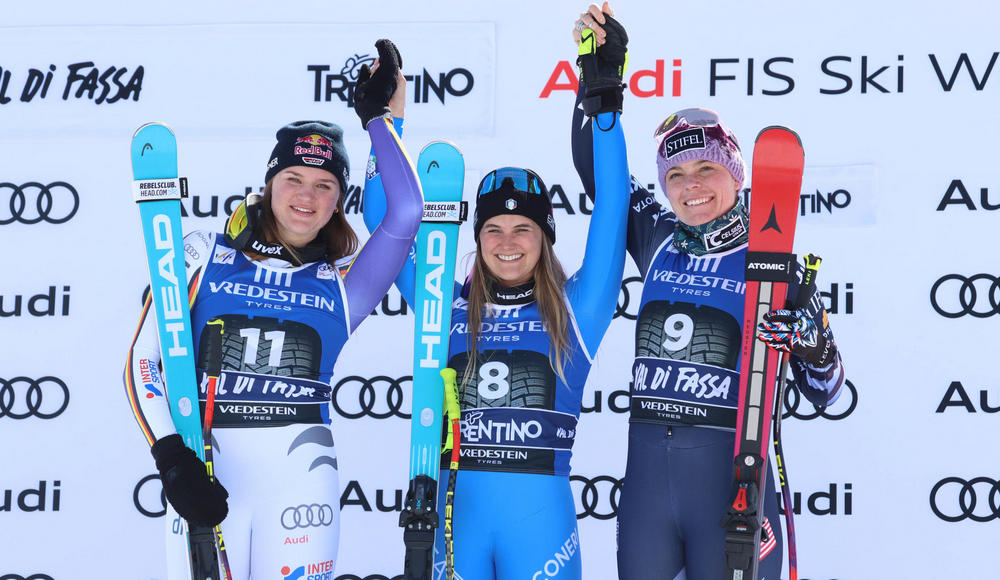 Val di Fassa: Laura Pirovano trionfa nella discesa e si regala il primo podio in Coppa del Mondo