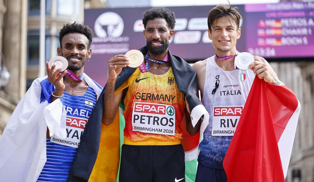 Europei: Pietro Riva vince l'argento nella maratona di Birmingham, azzurre sul podio a squadre
