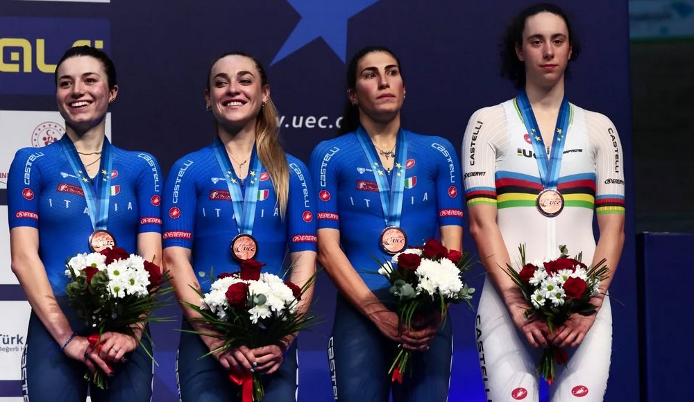 Europei, seconda medaglia per l'Italia: azzurre di bronzo nell'inseguimento a squadre di Konya
