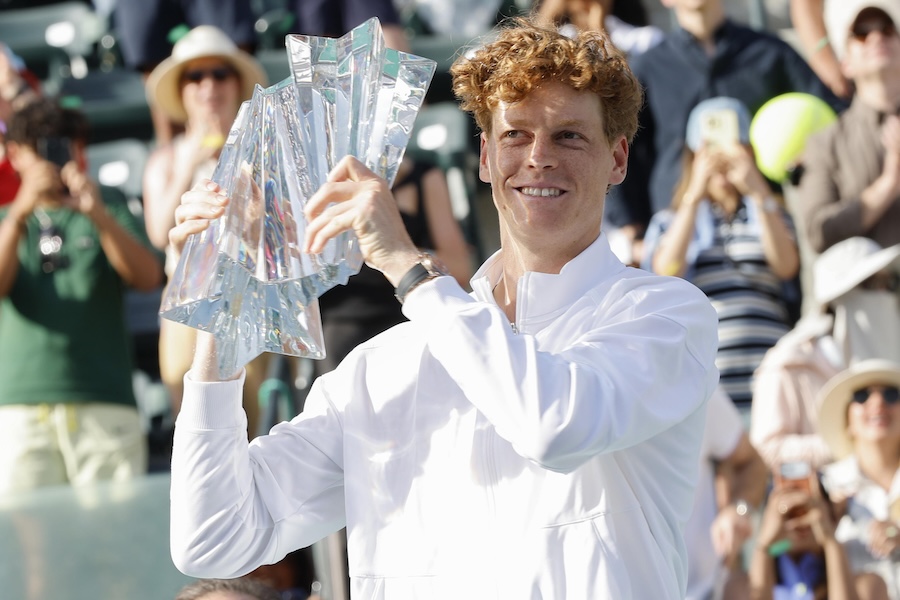 Sinner premiato a Indian Wells