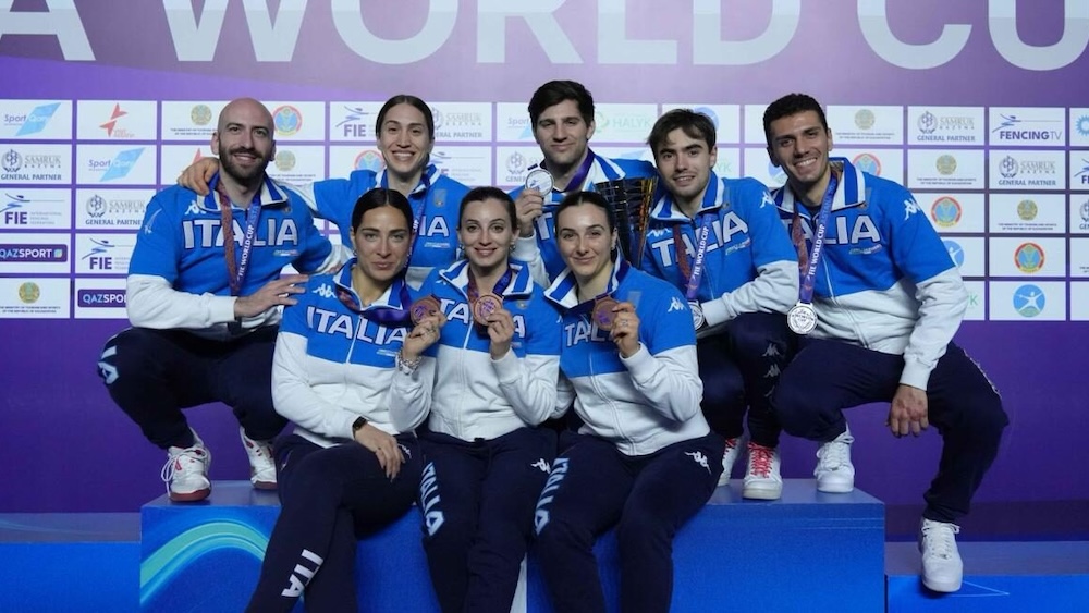 Coppa del Mondo di spada: Nazionale maschile seconda ad Astana, terze le azzurre