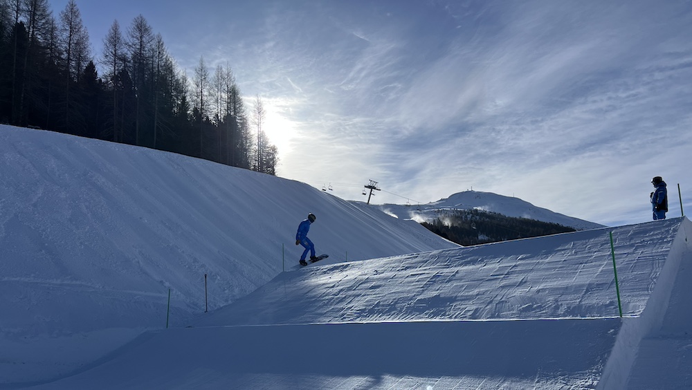  Snowboard: test per gli azzurri sulla pista olimpica di Livigno 