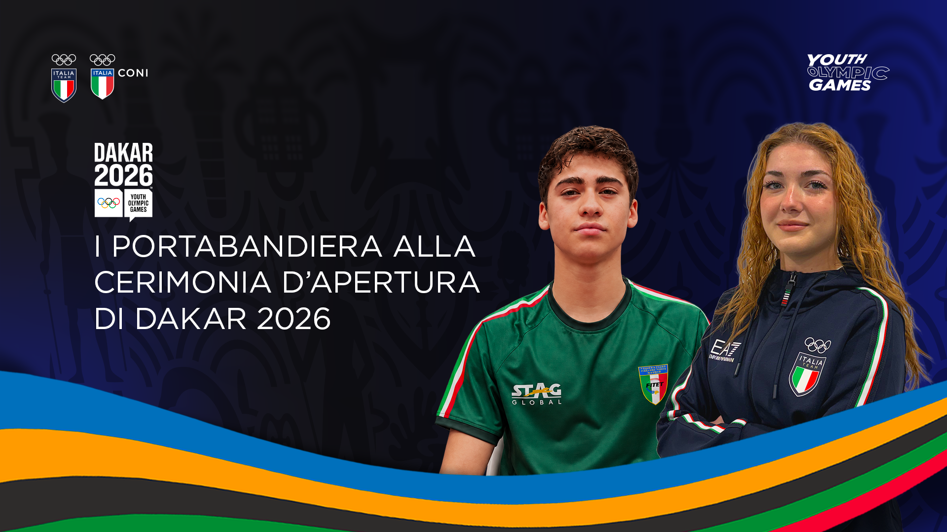 Scelti i portabandiera dell'Italia Team, Ilenia Moro e Francesco Trevisan sfileranno con il Tricolore a Dakar 2026
