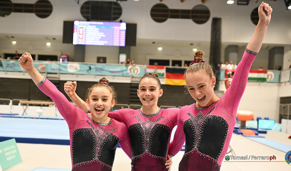 Maribor, ginnaste d'oro nel concorso generale: Caputo e Fioravanti sul podio individuale. Medaglie anche da Judo, Nuoto e Atletica