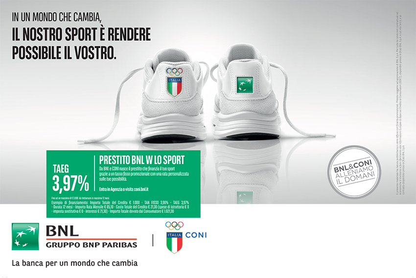 “W Lo Sport” BNL e CONI per la pratica sportiva