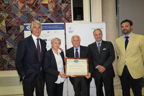 CONI: Il Segretario Generale Fabbricini riceve il Diploma ad Honorem del Master SBS