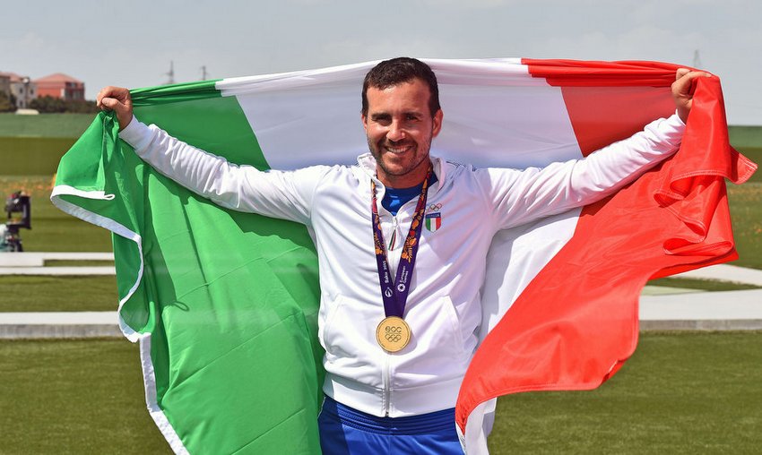 Baku 2015: Luchini è d'oro nello skeet. Aerobica d'argento con Castoldi e Donati